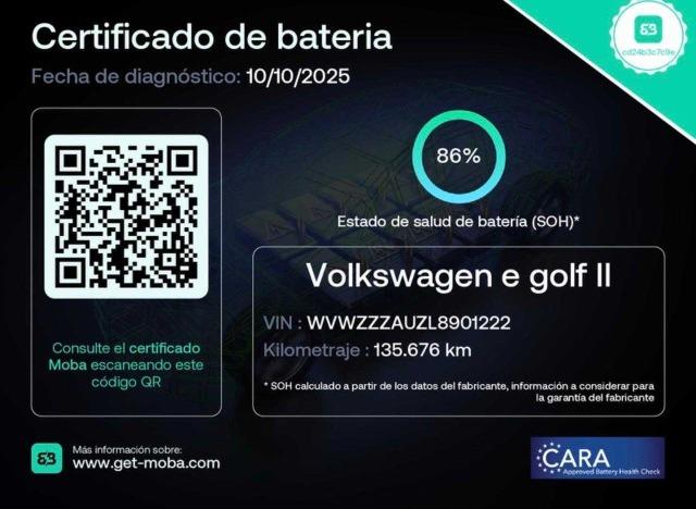 Volkswagen Golf e-Golf ePower 100 kW (136CV)